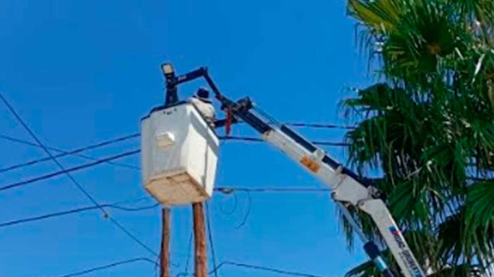 Electricidad de la Municipalidad realizó el recambio y mantenimiento de luminarias
